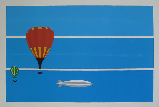 the woolworth building, with airships