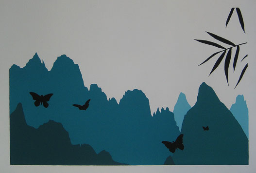 butterflies in chinese mountains