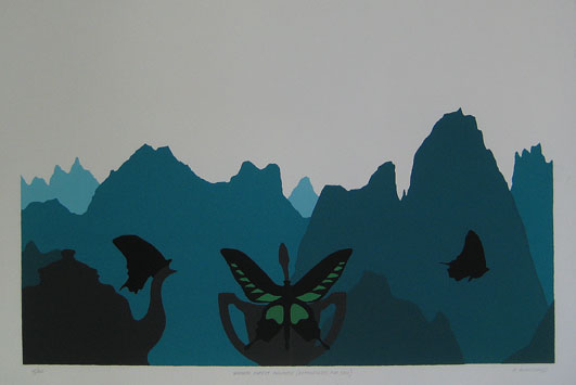 butterflies in chinese mountains