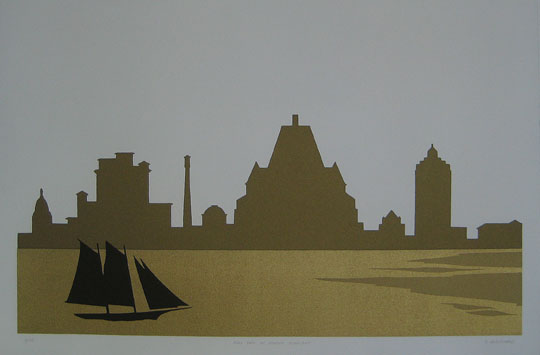 the old Vancouver skyline