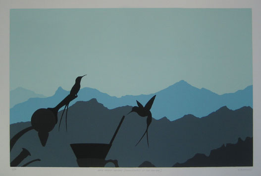 hummingbirds at the soda bar