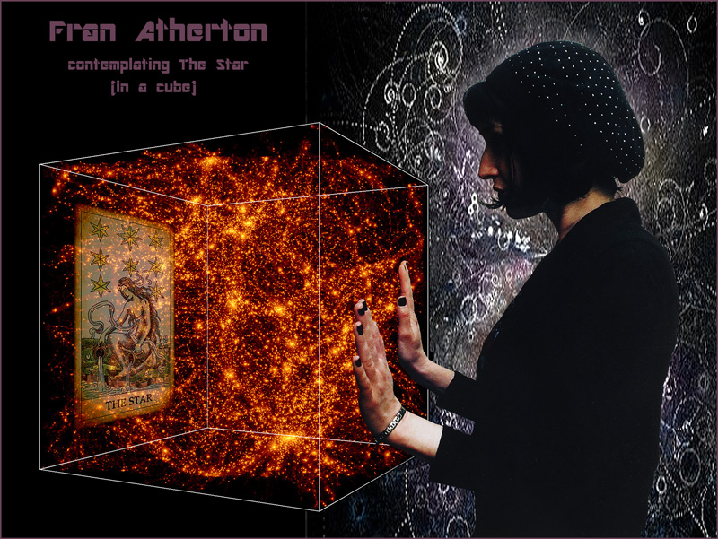 fran atherton contemplating a tarot card